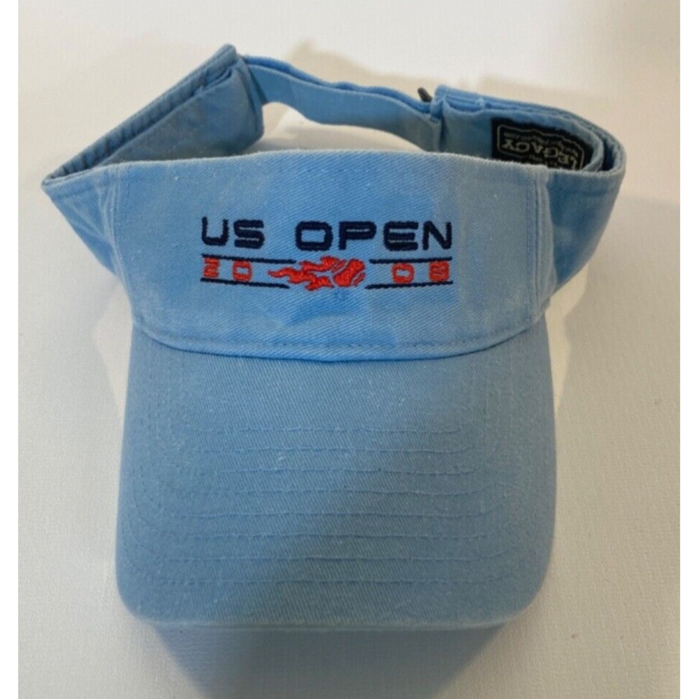 US Open 2008 Visor Hat‎ Embroidery  NWOT  Vintage Y2K